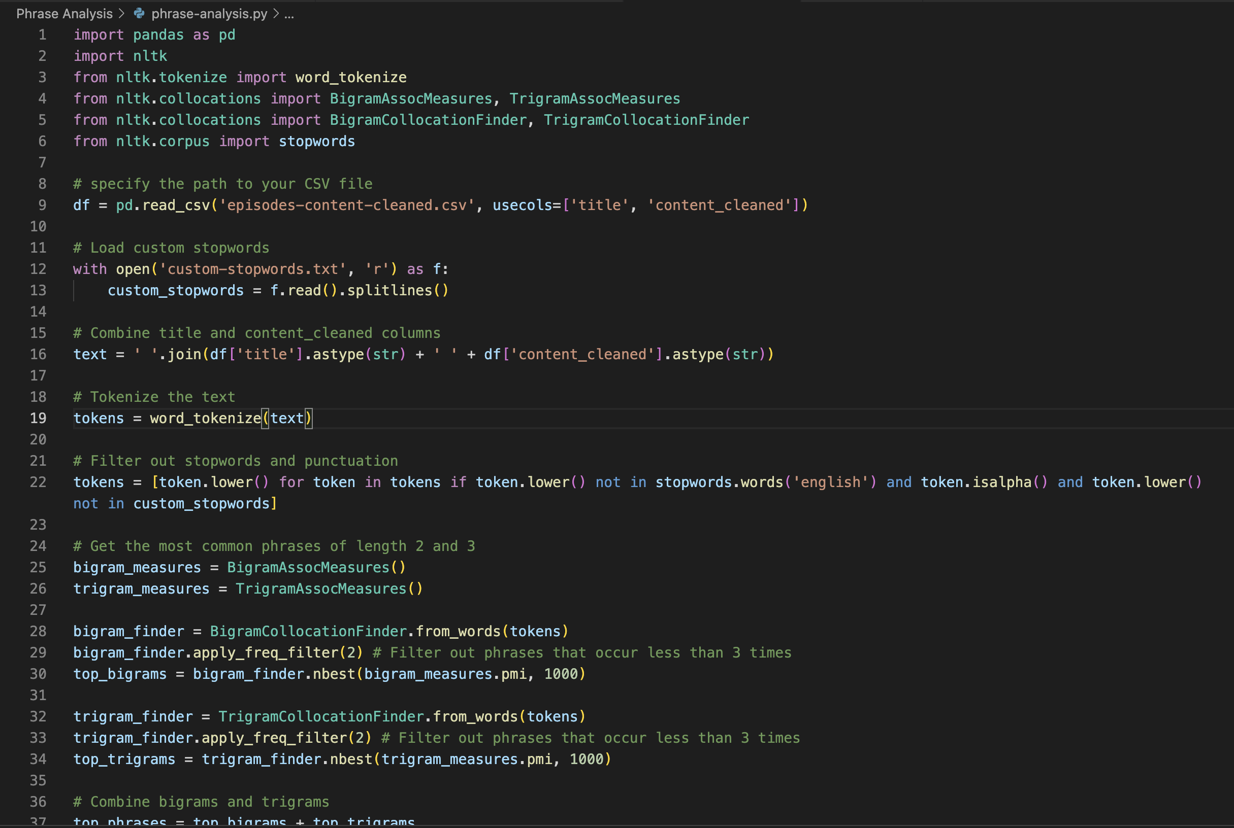 Leveraging ChatGPT for Natural Language Processing with Python, pandas, and NLTK