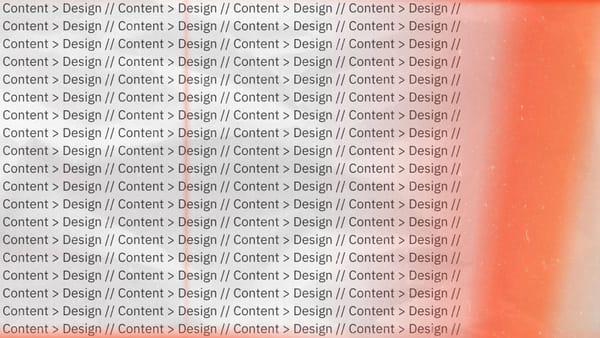 Content > Design (publishing with Writebook)