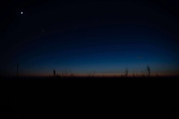 Sunset at Holly Beach in Cameron Parish, Louisiana.